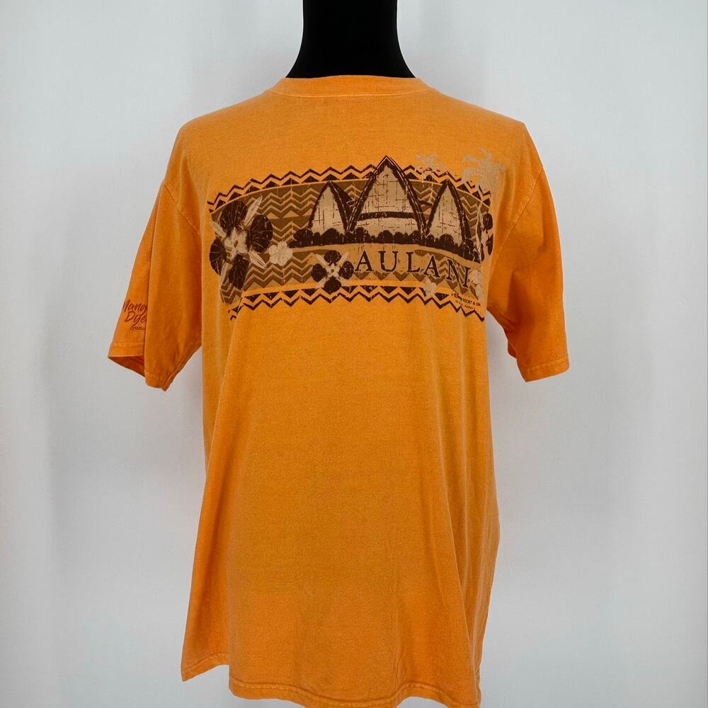 Crazy Shirts Mango Dyed Disney Aulani Resort T-Shirt Mens L Ko Olina Hawaii